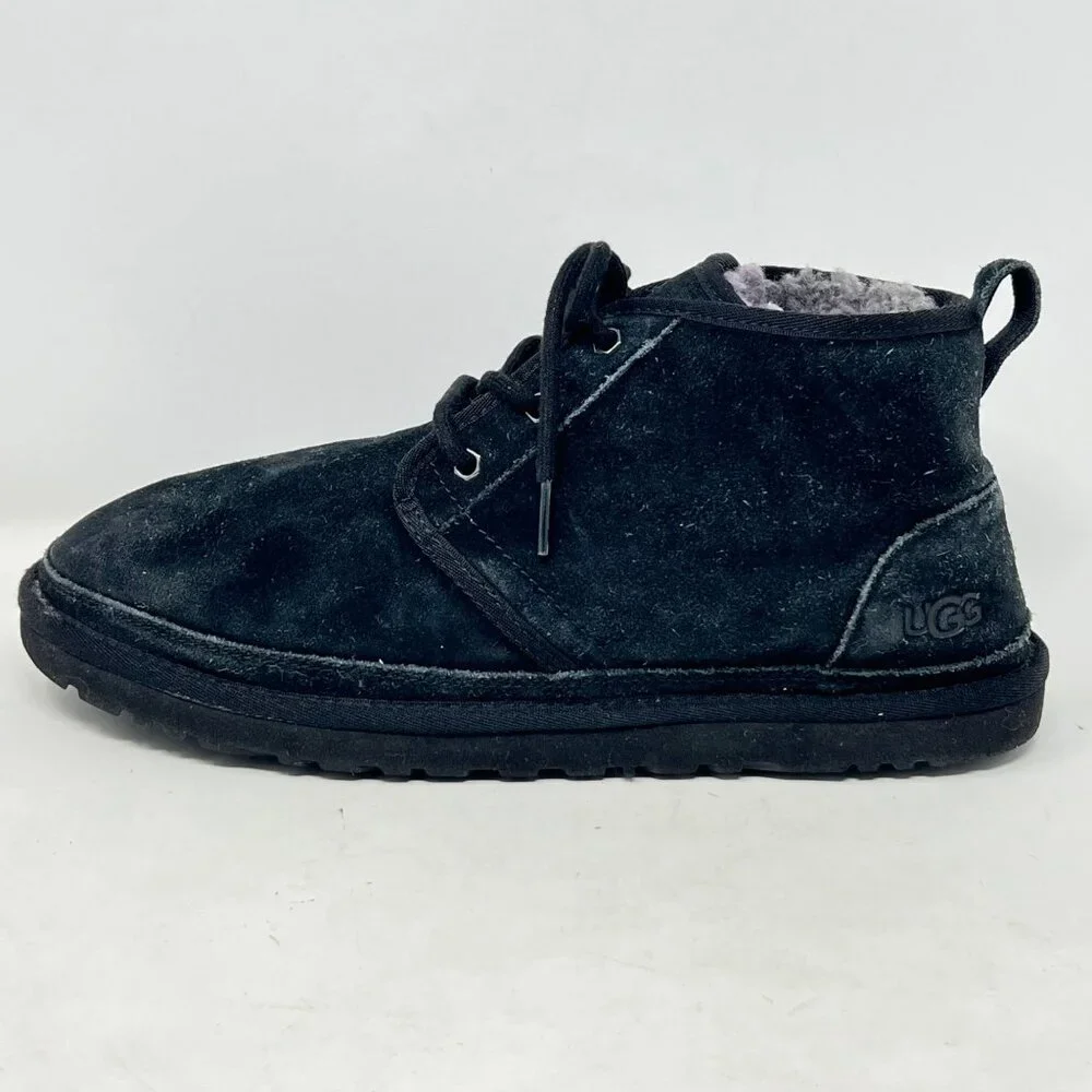 UGG 3236 Neumel Women's Suede‎ Wool Chukka Ankle Boots - Black - Size 12